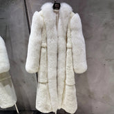 Couture Full Pelt Fox Fur Long Coat